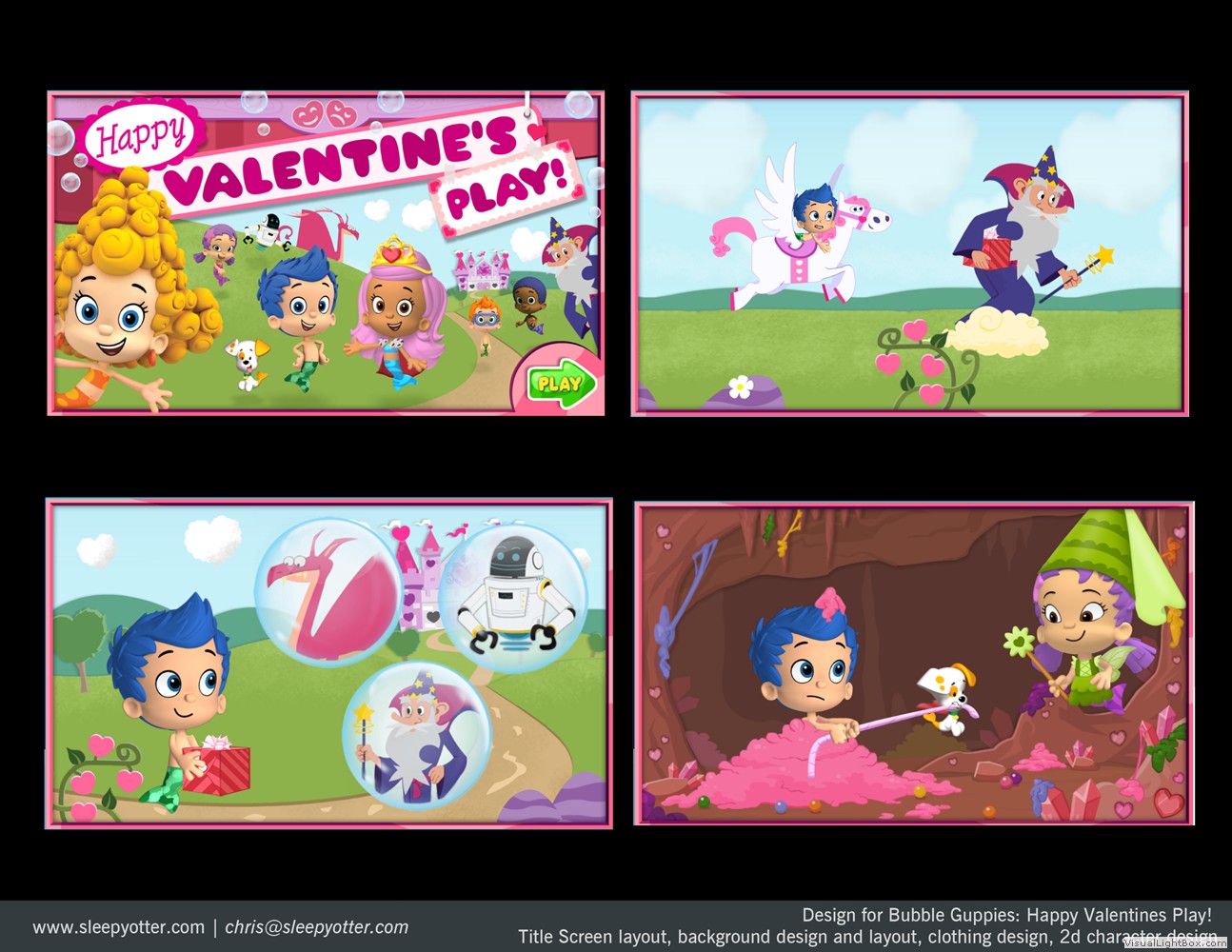 bubble guppies happy valentines day game